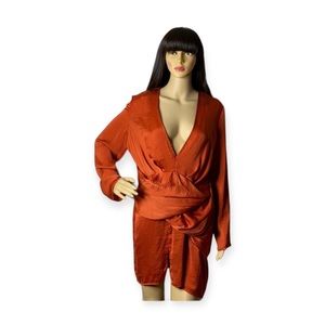 Missguided  Burnt Orange Dress Size 12